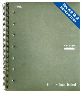 Illustration for article titled Mead Releases New Grad-School-Ruled Notebook